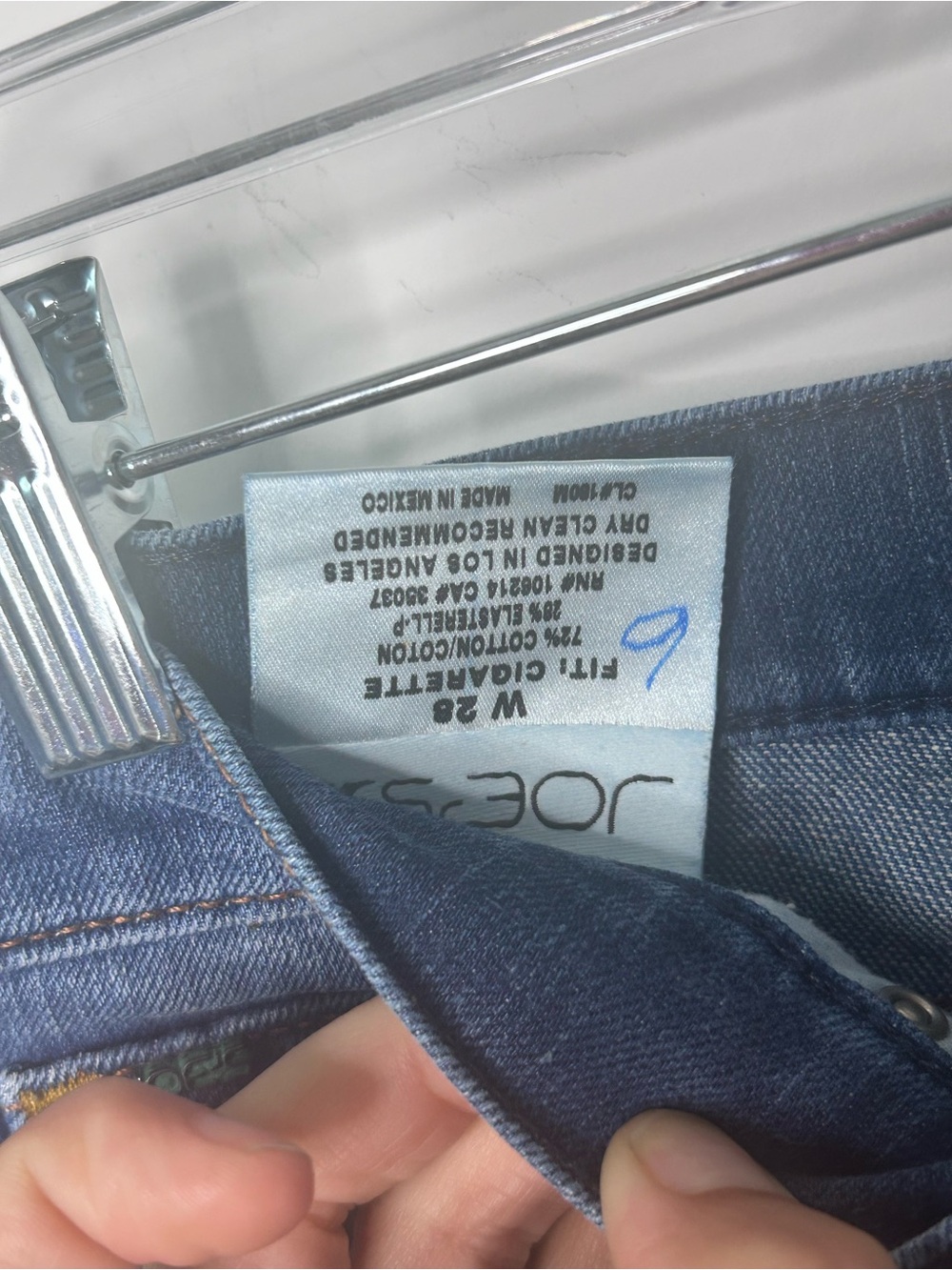 Joe’s Jeans Cigarette Fit Slim Straight Denim Jeans Women’s Size 28 Medium Wash - Picture 4 of 7